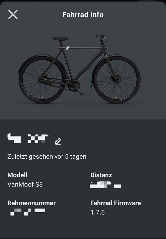 VanMoof S3 / X3 Firmware Downgrade (1.7.6)